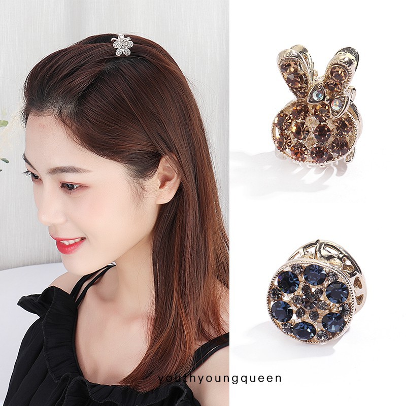 Bangs Broken hair Clamp temperament Forehead Grip Top clamp Side girl summer Card issuance Headdress