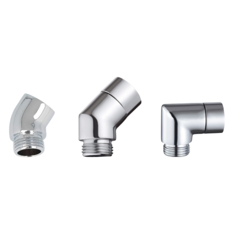 Accesorios de ducha Amazon 135 ° adaptador G1/2 Interfaz Universal galvanoplastia cobre diadema giro anti-bobinado
