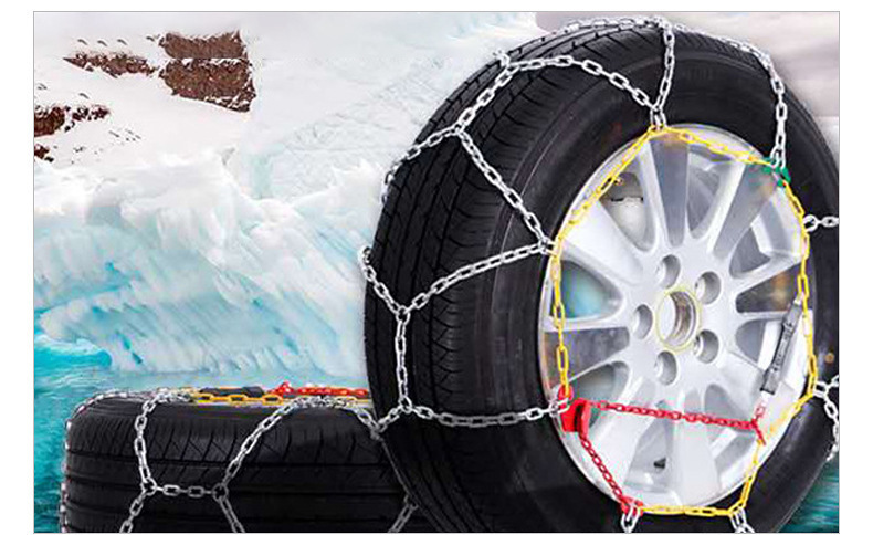 Tire Anti-Slip Chains for Cars, Sedans, Off-Road Vehicles, Anti-Slip Metal Chains for Snow, Mud, and Ice, Steel Chains