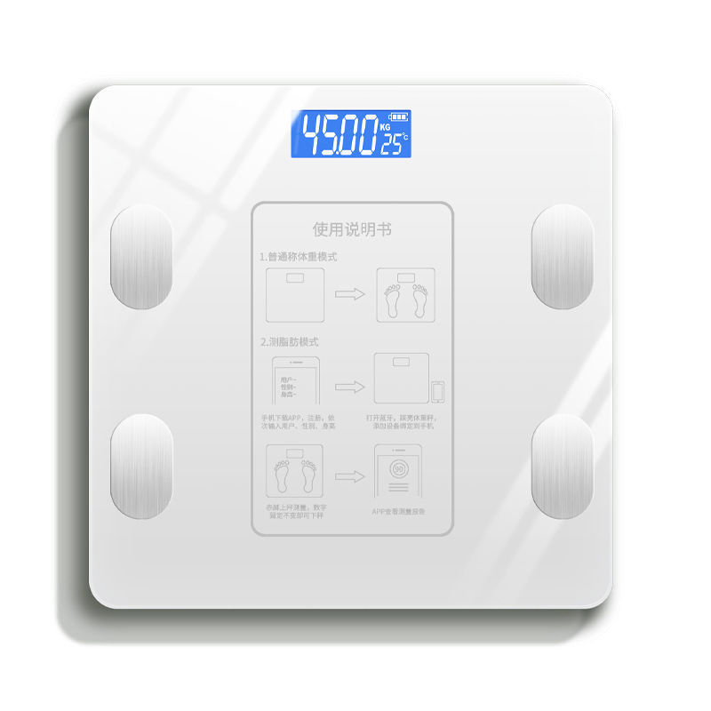 Báscula de grasa corporal para pérdida de peso Bluetooth inteligente y precisa medición de peso grasa carga corporal mujer hogar pequeña báscula electrónica