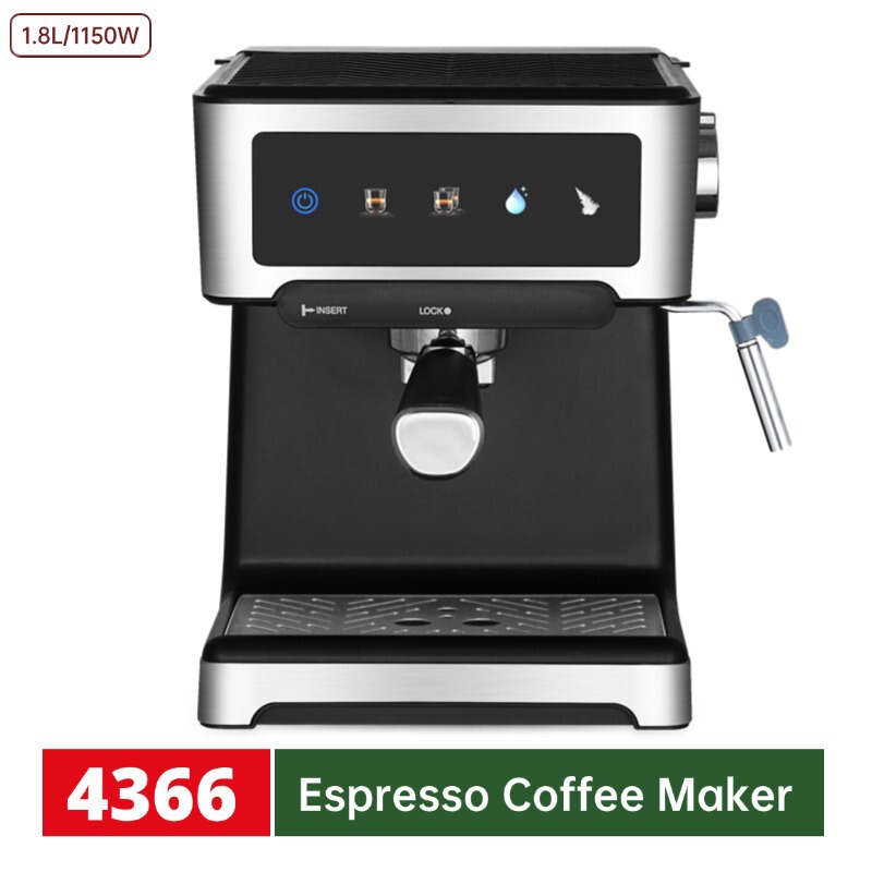 1.8L Cross-Border High-Quality Stainless Steel Multifunctional Home and Office Semi-Automatic Espresso Coffee Machine Wholesale 1.8L Cross-Border High-Quality Stainless Steel Multifunctional Home and Office Semi-Automatic Espresso Coffee Machine Wholesale