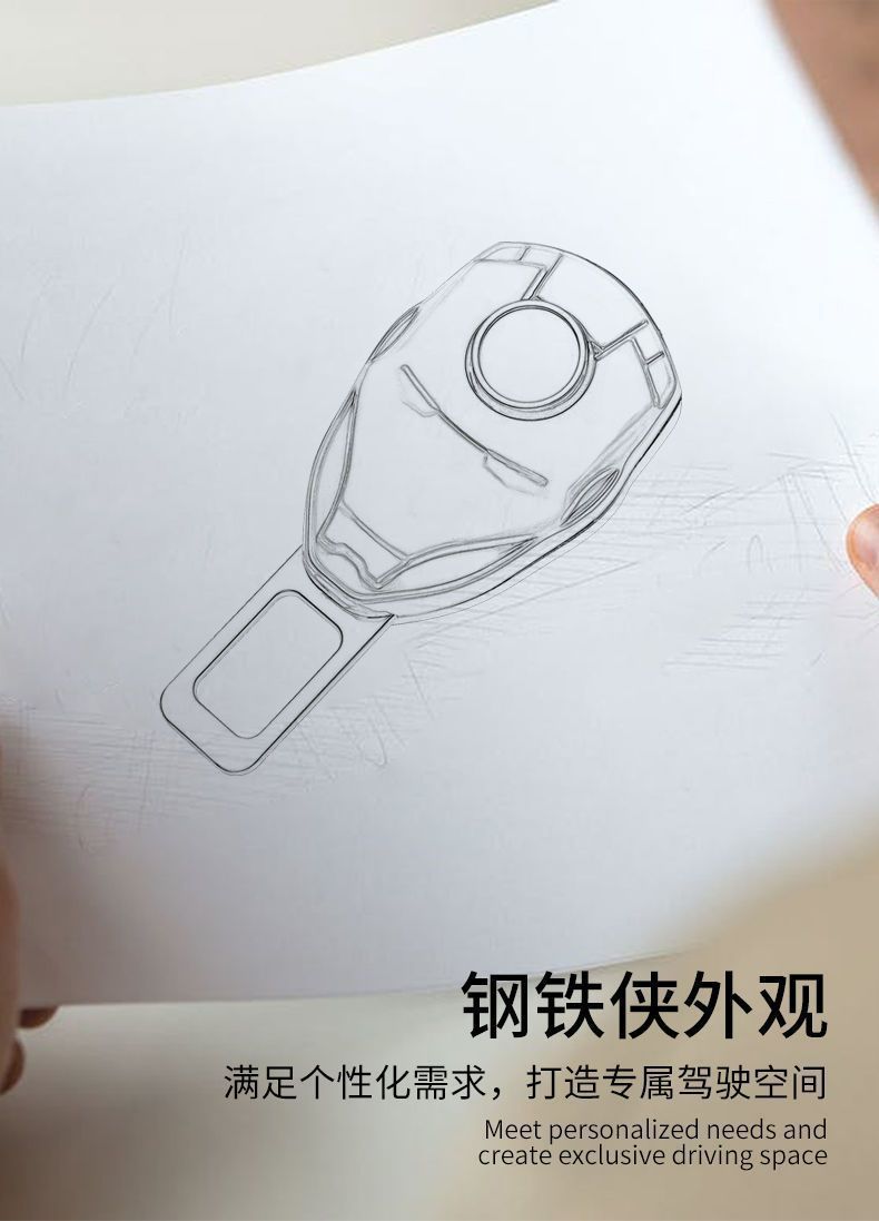 Cross-Border Car Seat Belt Clip Extender Buckle Multifunctional Connector Safety Belt Clip