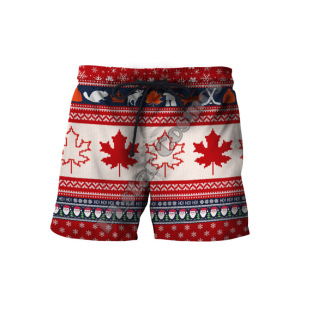 Cross-Border New Men's Shorts Amazon Aliexpress Best-Selling 3D Digital Printing Men's Beach Pants Outer Shorts