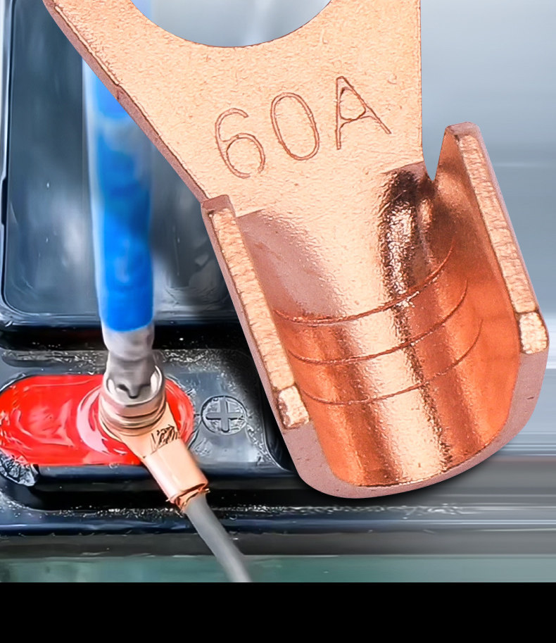 [Recommended by Repair Experts] Electric Vehicle Battery Cable Terminal, Battery Cable Connector, Cable End Repair Copper Nose 60A