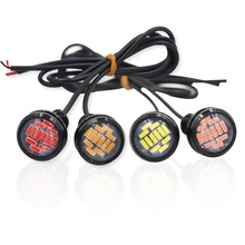 汽车led车灯 23MM-4014 12透镜高亮鹰眼灯 大功率日行转向行车灯