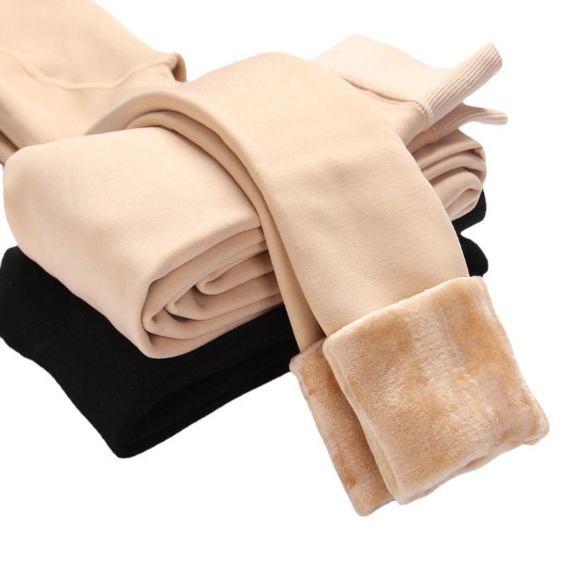 500g nylon plus velvet leggings autumn and winter pantyhose North extra thick imitation cashmere black slim one pants