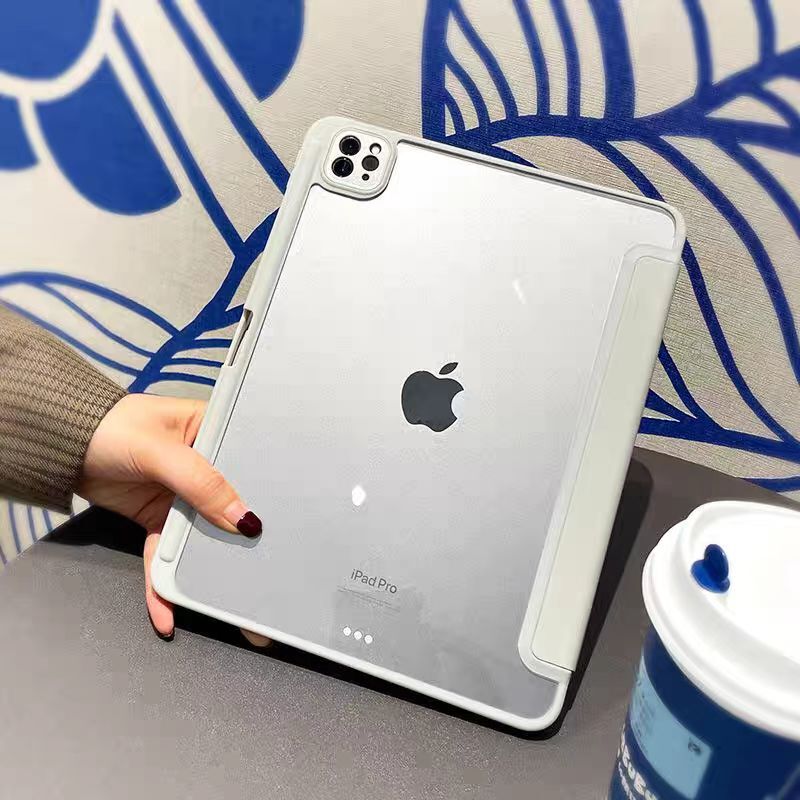 Acrylic Y-Folding Protective Cover for iPad Anti-bending Air4/5 Protective Shell Pro11 Anti-fall Mini Flat Shell Acrylic Y-Folding Protective Cover for iPad Anti-bending Air4/5 Protective Shell Pro11 Anti-fall Mini Flat Shell