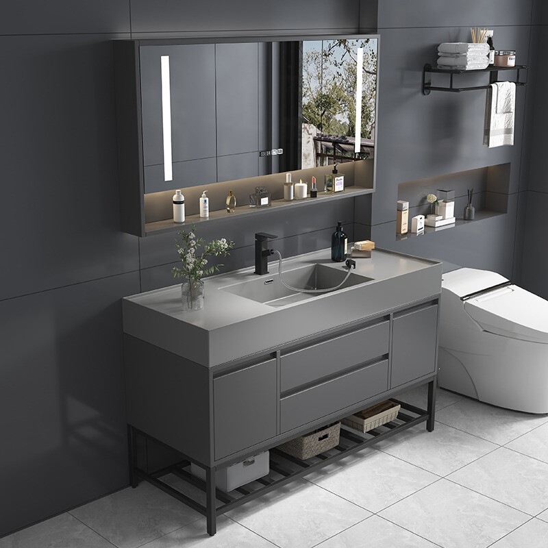 Nano cloud rock bathroom cabinet with integrated ceramic basin, integrated washbasin sink, washstand cabinet, bathroom cabinet Nano cloud rock bathroom cabinet with integrated ceramic basin, integrated washbasin sink, washstand cabinet, bathroom cabinet