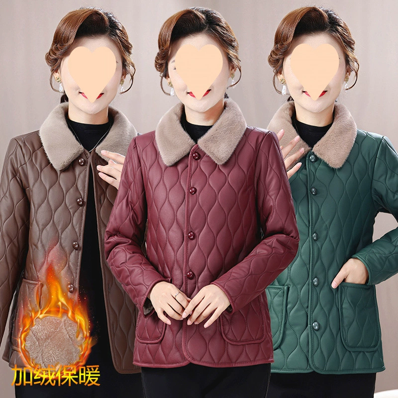 Keep warm jacket, for middle age, western style