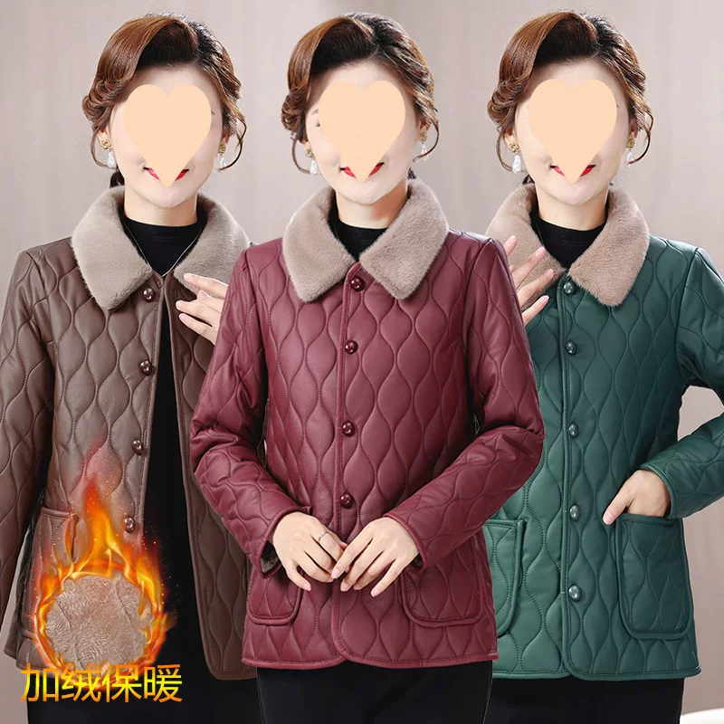 Keep warm jacket, for middle age, western style