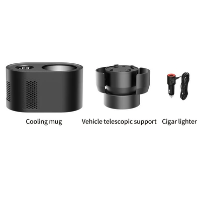 Soyuducular Quick Cooling Cup Small Quick - c-hot-and-cold-cup-telescopic-bracket-cigarette-lighter