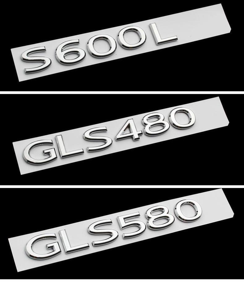 2021 Maybach rear emblem car stickers S480 S680 GLS600 480 MAYBACH rear lettering car emblem