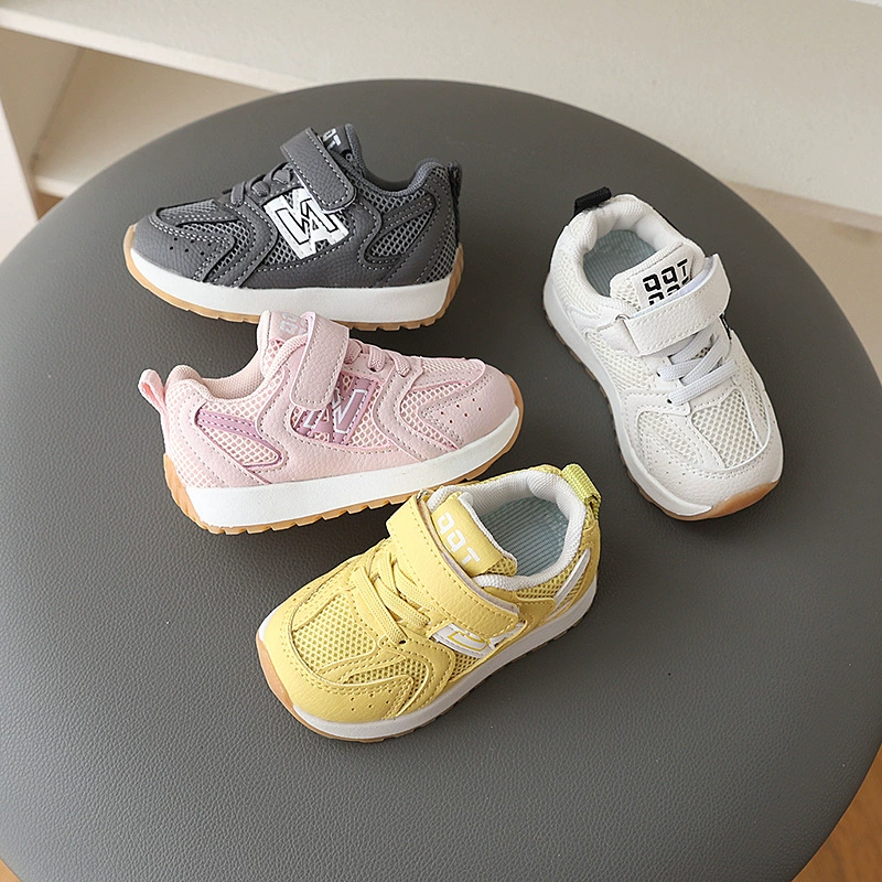 Детская обувь, детская спортивная обувь, новые весенне-осенние туфли с дышащей сеткой, кроссовки для мальчиков на мягкой подошве, туфли Forrest Gump для девочек.