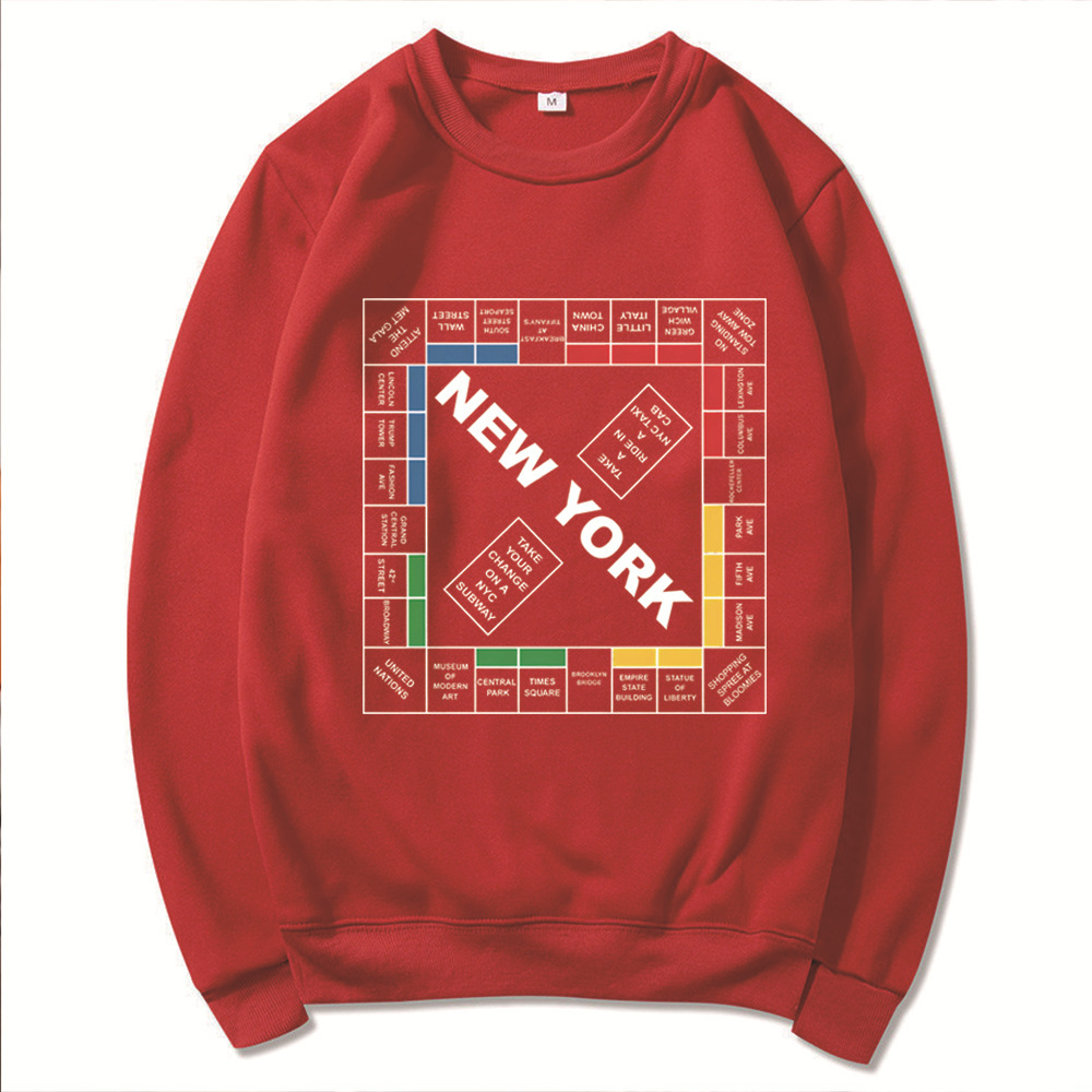 New York Monopoly Sweatshirt and Just Like That Hoodied New
