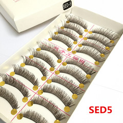 Handmade Multicolor Eyelashes in Black, Brown, Purple, Blue, and Pink - Various Options for Natural Overlapping Eyelashes - Factory Wholesale