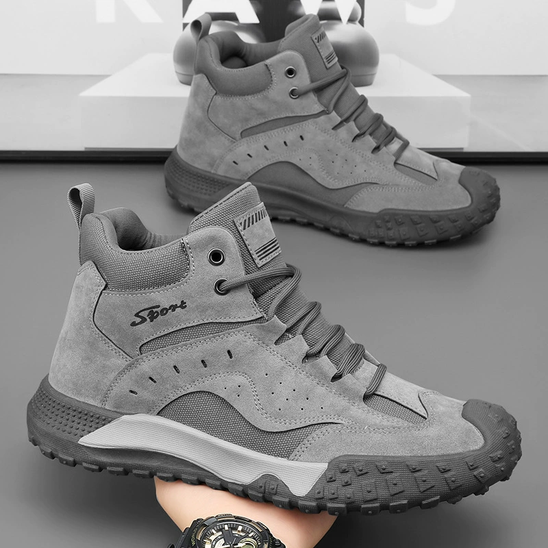 Обувь по страхованию труда Мужская зимняя высокая работа на строительной площадке