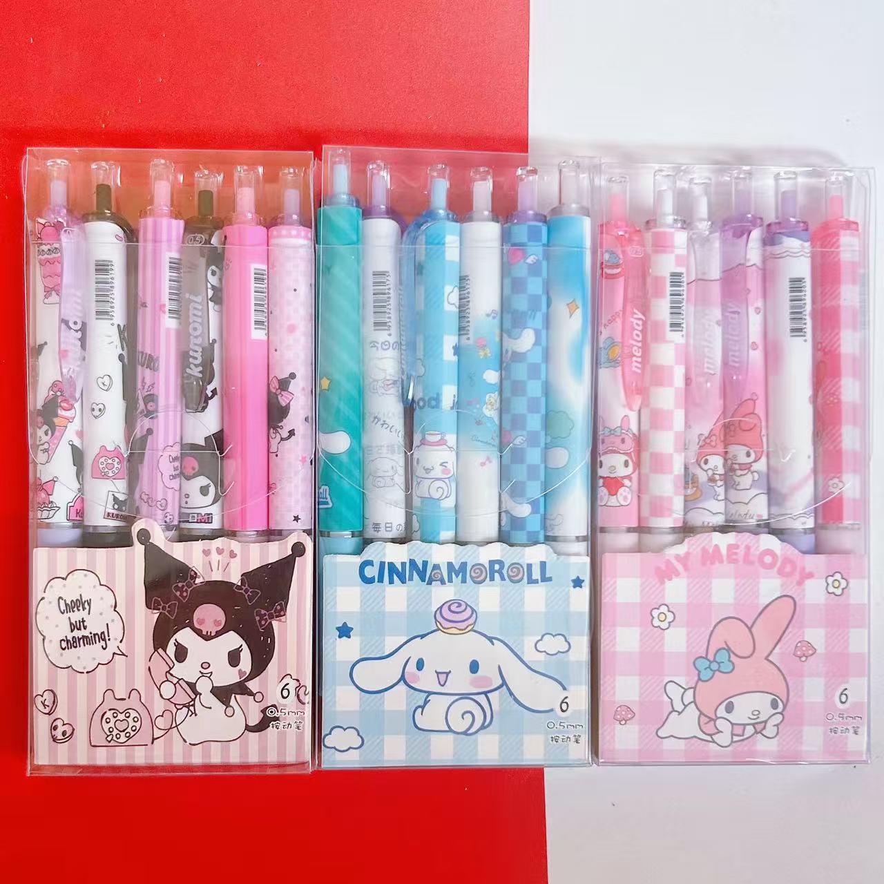 6 bolígrafos de bolígrafo de alta calidad Sanliogou bolígrafo de secado rápido bolígrafo de bolígrafo de bolígrafo negro