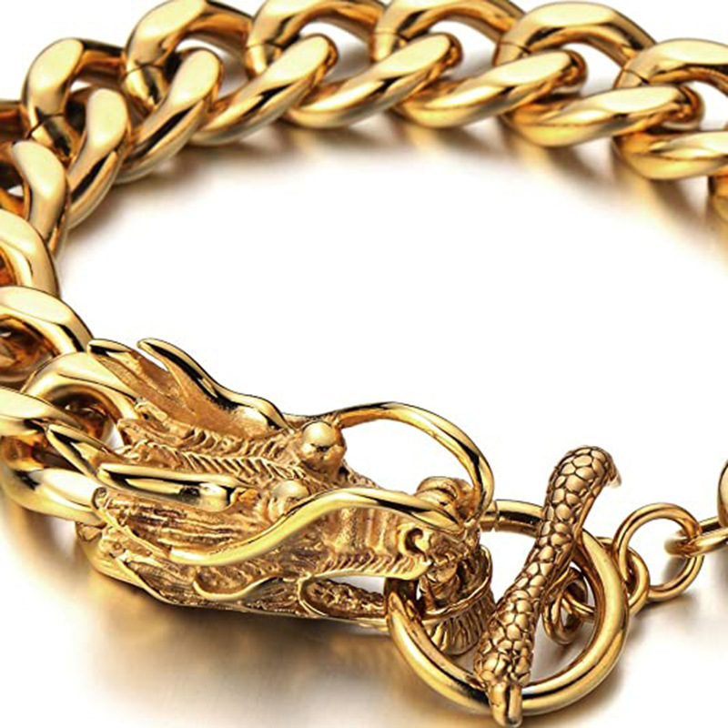 Chencui Hot selling Fashion Leader Men's Chain Keel Bracelet_voghion.com