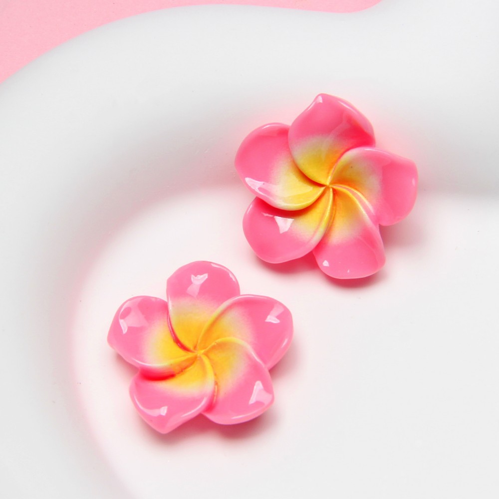 Nueva resina colorido huevo flor DIY crema pegamento accesorios agujero zapatos hebilla horquilla espárragos caja del teléfono Accesorios