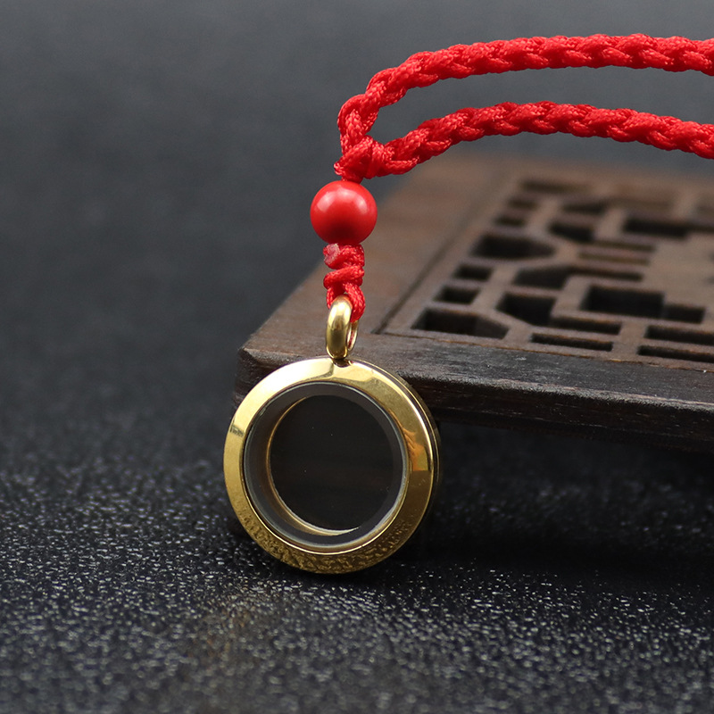 20mm 황금 진사 병 (빈 병) + 빨간 로프