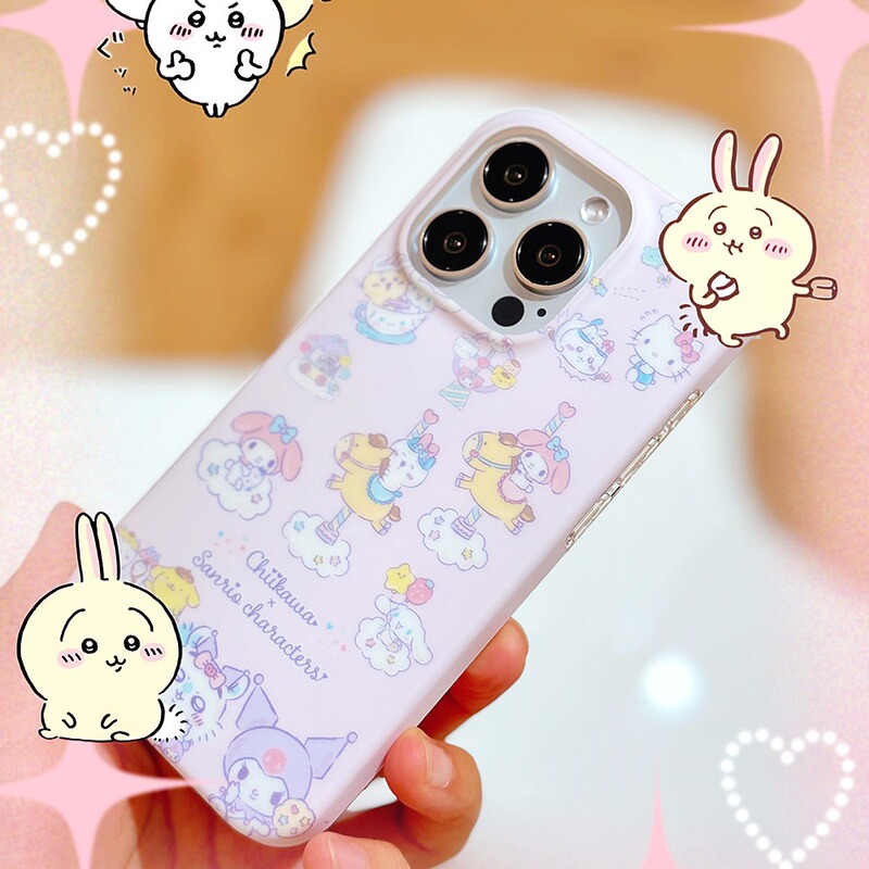 Usagi Chiikawa Sanrio Apple Phone Case Protective Cover Iphone15Promax Usagi Chiikawa Sanrio Apple Phone Case Protective Cover Iphone15Promax