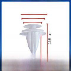 Adaptable for 90% car models, 8mm hole car interior panel clips, solid door panel fasteners, available in various colors, D01