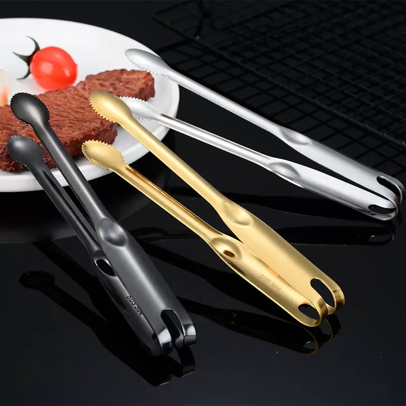 韩式烤肉夹不锈钢夹子烧烤夹厨房加长食品食物夹烤肉店专用牛排夹
