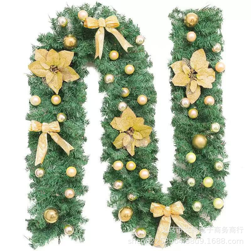 2.7 meters 240 heads gold and decorated