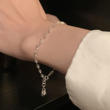 韩国东大门个性猪鼻子手链女冷淡风时尚小众简约百搭重工手链