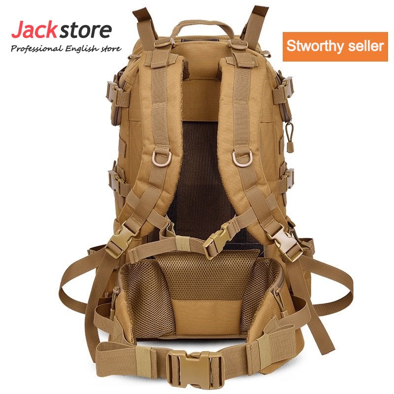 50L Military Tactical Backpack Camping B...