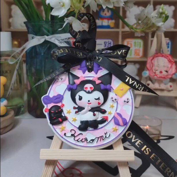 Sanrio Series Aromatherapy Gypsum Relief Painting Kulomi Yugui Dog Merlot Pendant DIY Handmade Graffiti Sanrio Series Aromatherapy Gypsum Relief Painting Kulomi Yugui Dog Merlot Pendant DIY Handmade Graffiti