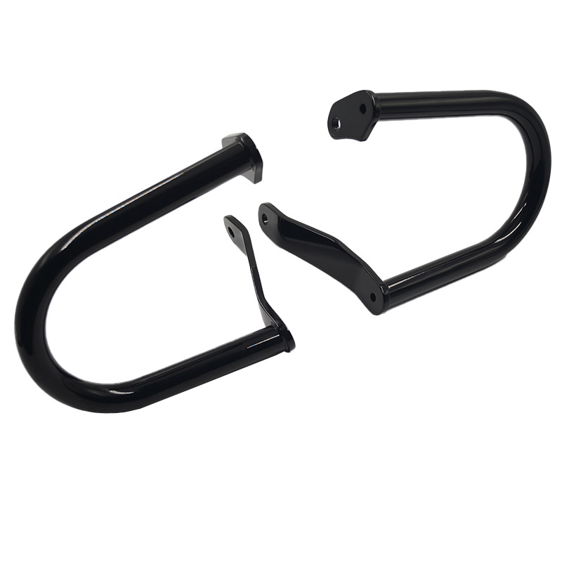 Motorcycle Side Box Guard Bars Suitable for Harley 18 Softtail Models Like Dyna Glide, Fat Boy, Fat Boss, Breakout, Etc., in Black