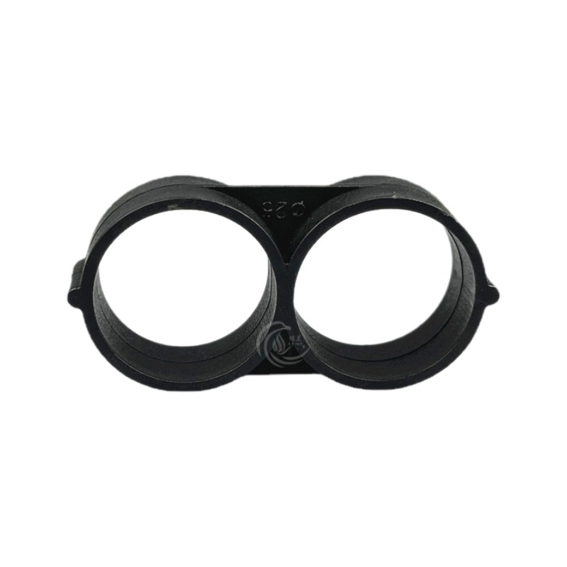 25 PE tubo 8 tapones plegables tapones invernadero microrroyección goteo accesorios de tubería PE tapones de cola