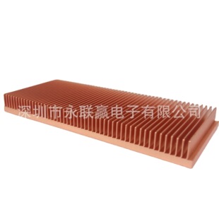 Factory Direct Supply 100*40 * 10mm red copper cooling fin, computer cooling fin cu1100