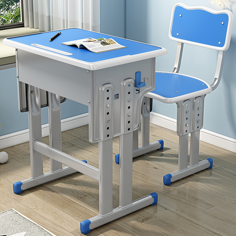 Primary and secondary school students desks and chairs manufacturers directly supply school training courses home lifting study desks and chairs children's desks and chairs sets