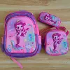 Backpack, pencil case, seahorse, mermaid
