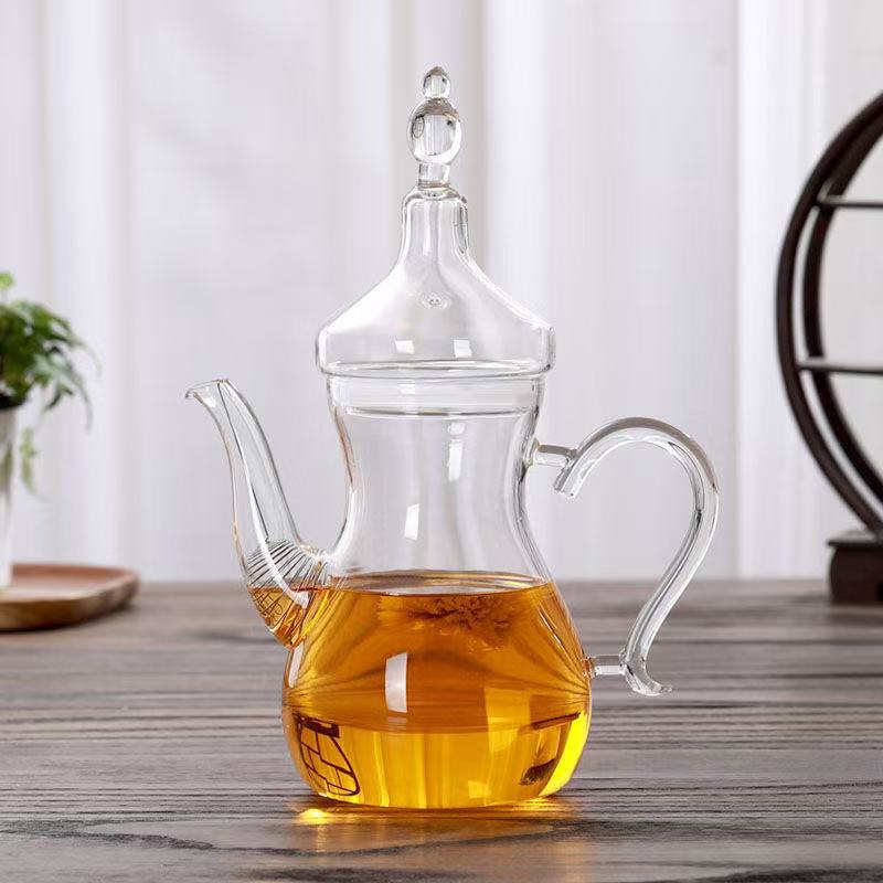 Arabic Glass Pot Coffee Pot High Temperature Resistant Transparent Glass Pot High Borosilicate Tea Pot Flower Teapot Arabic Glass Pot Coffee Pot High Temperature Resistant Transparent Glass Pot High Borosilicate Tea Pot Flower Teapot