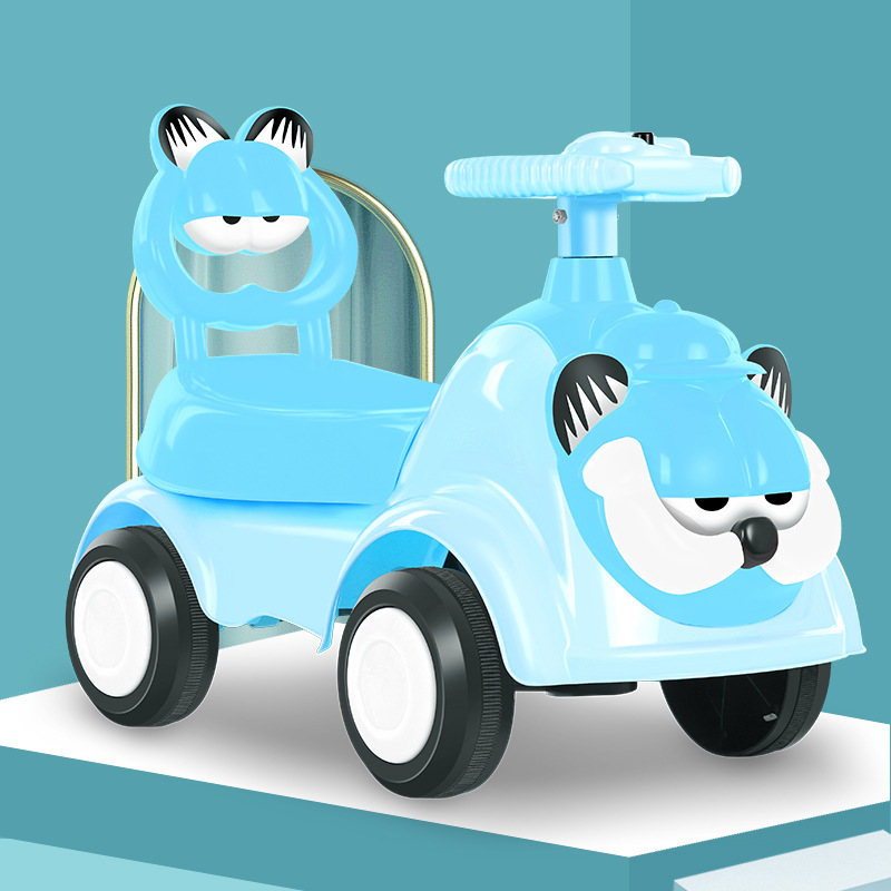 Coche giratorio para niños, coche deslizante con luces y música, coche de juguete para niños y niñas de 1 a 3 años