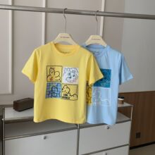 TW小熊童装夏款男童短袖韩版中小童T恤TKRA222407K