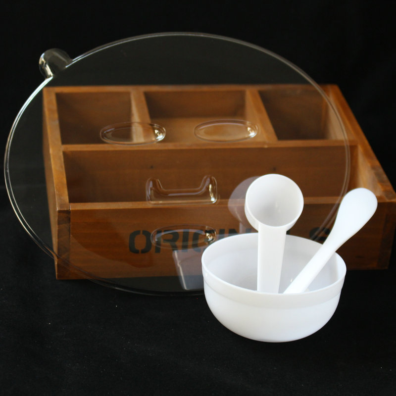 Beauty Mask Algae Tray Mask Container Plastic Mask Bowl DIY Spa Tool Mixing Stick Scraper Measuring Spoon
