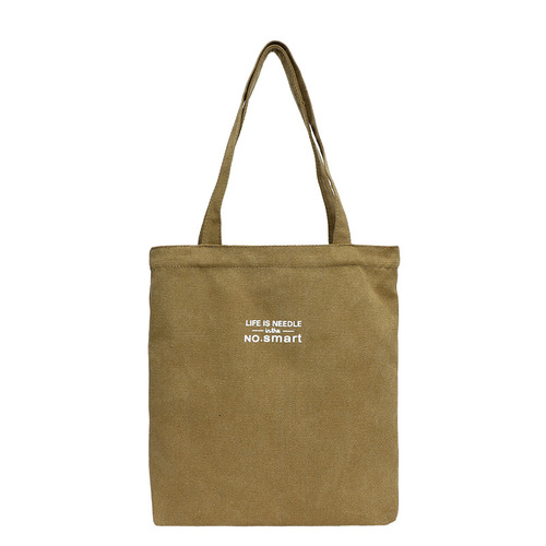 帆布包女文创国潮竖款斜挎包男生小背包ins单肩包学生风小包包