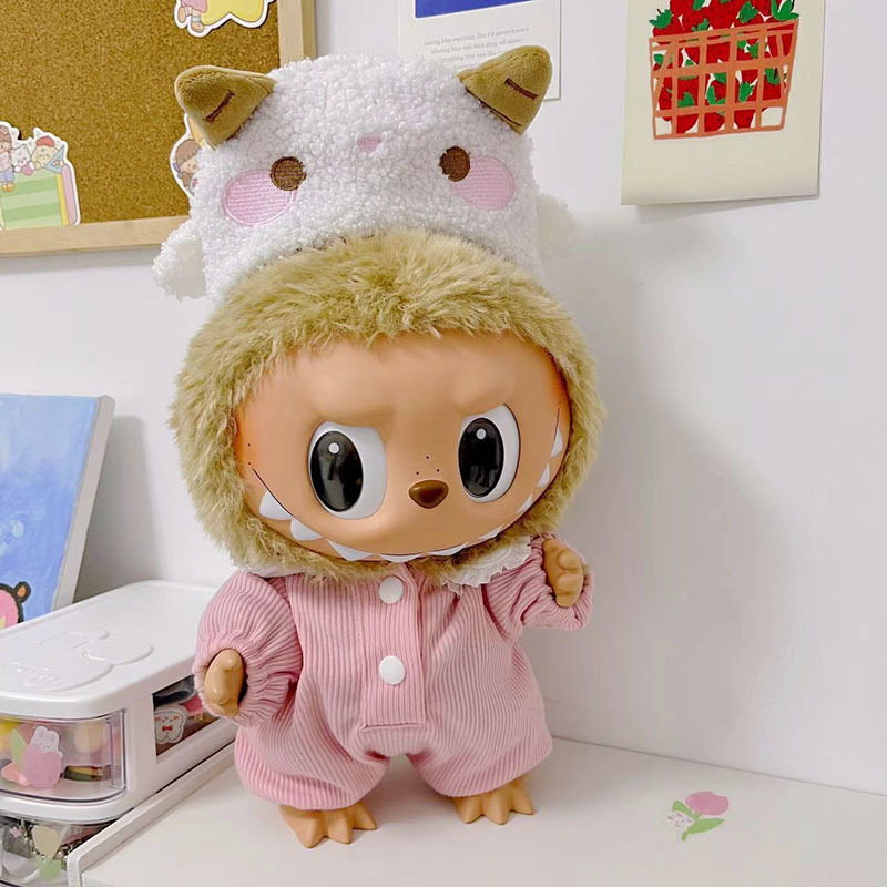 38cmラブブベビー服、ラブブぬいぐるみ服、ラブブ人形着替え、漢服スカートスーツ|undefined