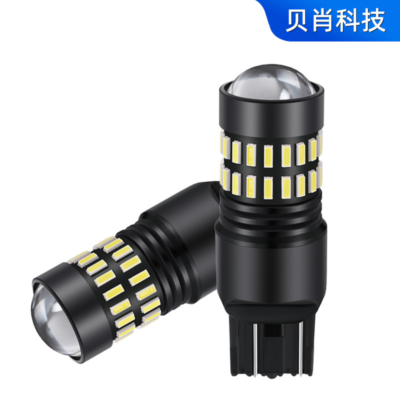 自動車7443/7440 ledウインカーw21/5wハイライトt20フラッシュブレーキランプ電球4014-48w|undefined