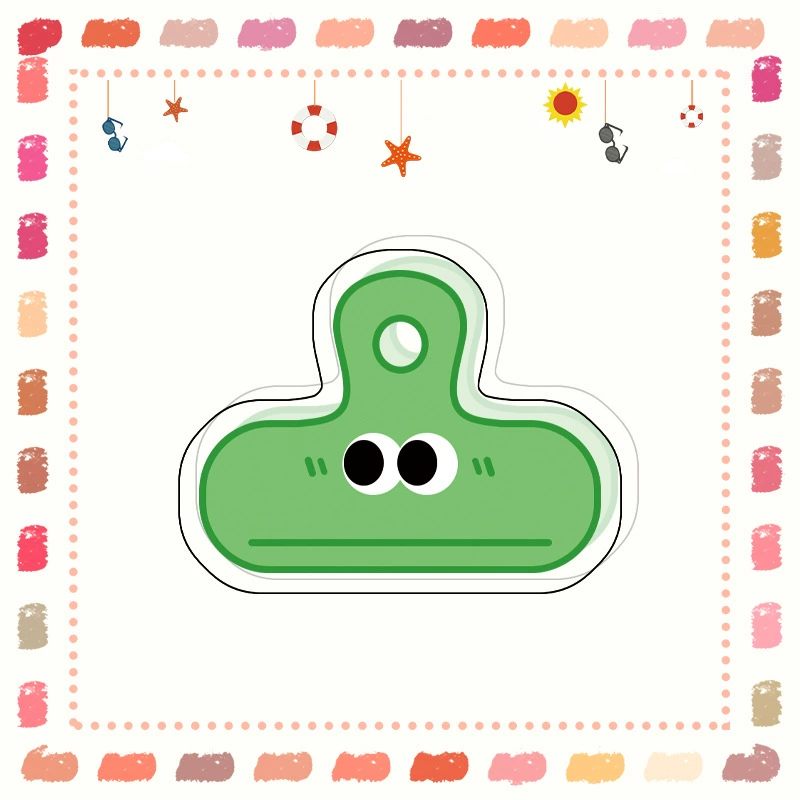 Xiaohongshu explosion, fresh cartoon cute, funny expression Eye clip, long tail clip PP clip Tripida book clip