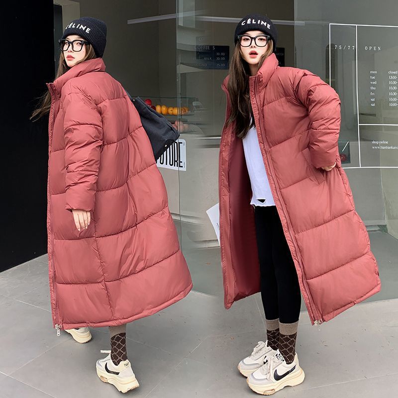 Down Jacket Female Overknee Long Loose Lapel