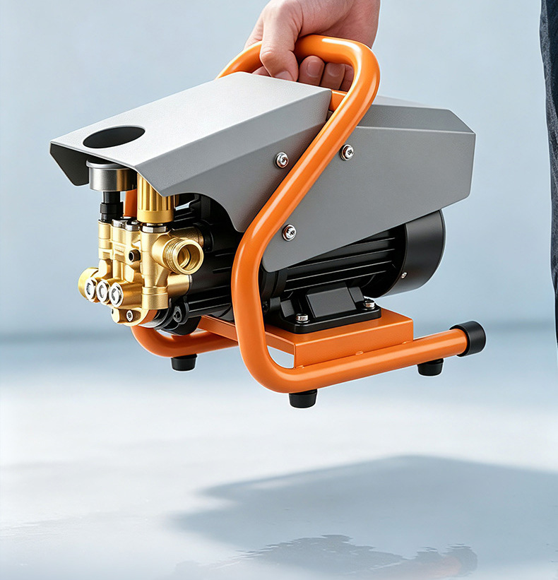 High-pressure car wash machine, suitable for home and commercial use, 220V, for cleaning farms and courtyards, with a powerful water gun and high-power water pump
