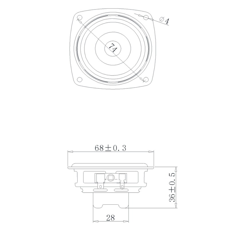 68mm 2.75inch フルレンジスピーカー 4ohm 15W デュアル磁気 20 コア N45 高性能ネオジム磁石スピーカー IPX7 防水|undefined