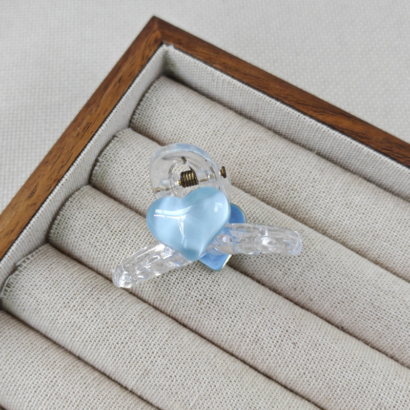 4.5cm blue love bangs clip