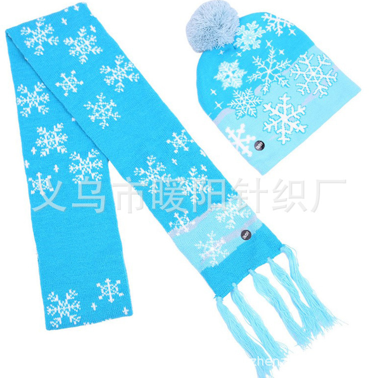 Factory Customization Available, Sample Order Available, Winter Christmas Mini Knitted Hat with Fleece Lining, Warm Christmas Knitted Scarf for Men and Women Factory Customization Available, Sample Order Available, Winter Christmas Mini Knitted Hat with Fleece Lining, Warm Christmas Knitted Scarf for Men and Women