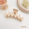 Big crab pin, advanced hair accessory, hairgrip from pearl, summer hairpins, shark, South Korea, high-quality style